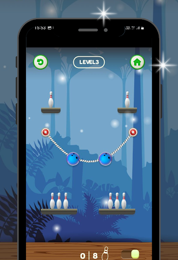 Screenshot Cut the Rope Bowling Puzzle