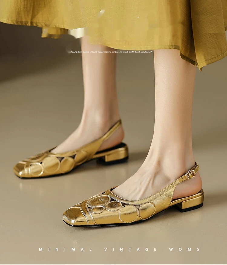 Title 3, Scarpe da donna eleganti estive, punta quadrata...