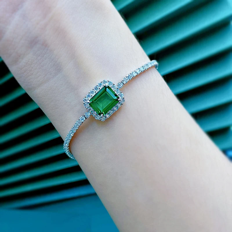 Title 4, S925 Sterling Zilver Armband met 810 Synthetisc...