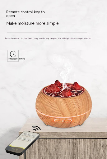 Title 1, Atmosphere Flame Mountain Wood Grain Humidifier...