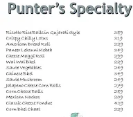 Punter's Cafe menu 5