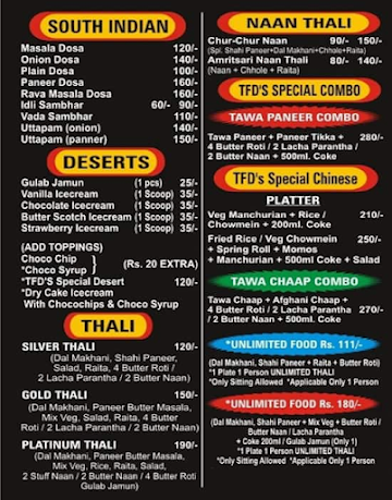 The Food Dude Family Hub Restaurant menu 