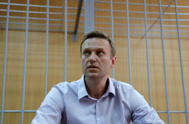 Russian opposition leader Alexei Navalny attends a court hearing in Moscow, Russia, May 15 2018. Picture: TATYANA MAKEYEVA/REUTERS