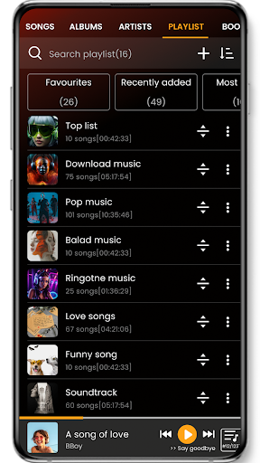 Screenshot Music player