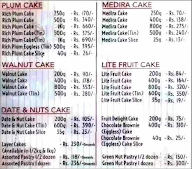 Mcrennett Cakes menu 1