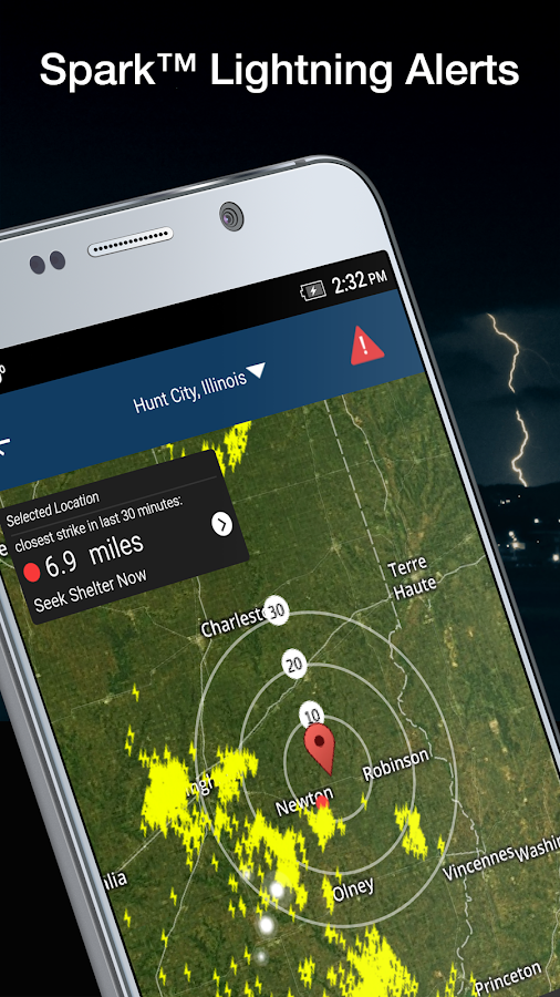 WeatherBug Spark Lighting Alerts