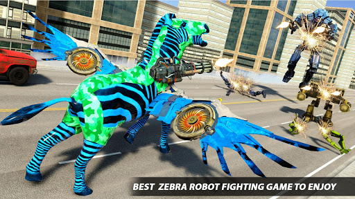 Zebra Robot Transforming Games Robot Car Game