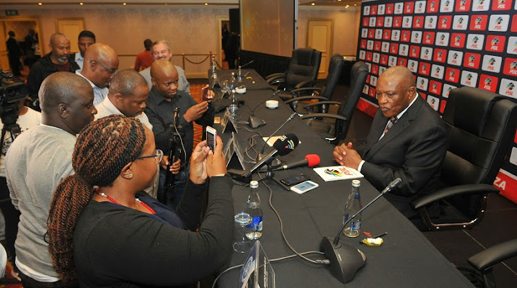 PSL Chairman Dr Irvin Khoza on Thursday’s BoG meeting at Emperors Palace convention centre in Johannesburg.