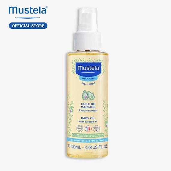 Dầu Massage Cho Trẻ Sơ Sinh & Em Bé Mustela 100Ml