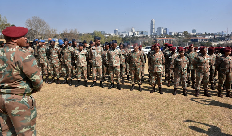 The South African National Defence Force has reached a stage where it can no longer continue to deploy without significant additional funding and intake of recruits, says the writer. File photo.