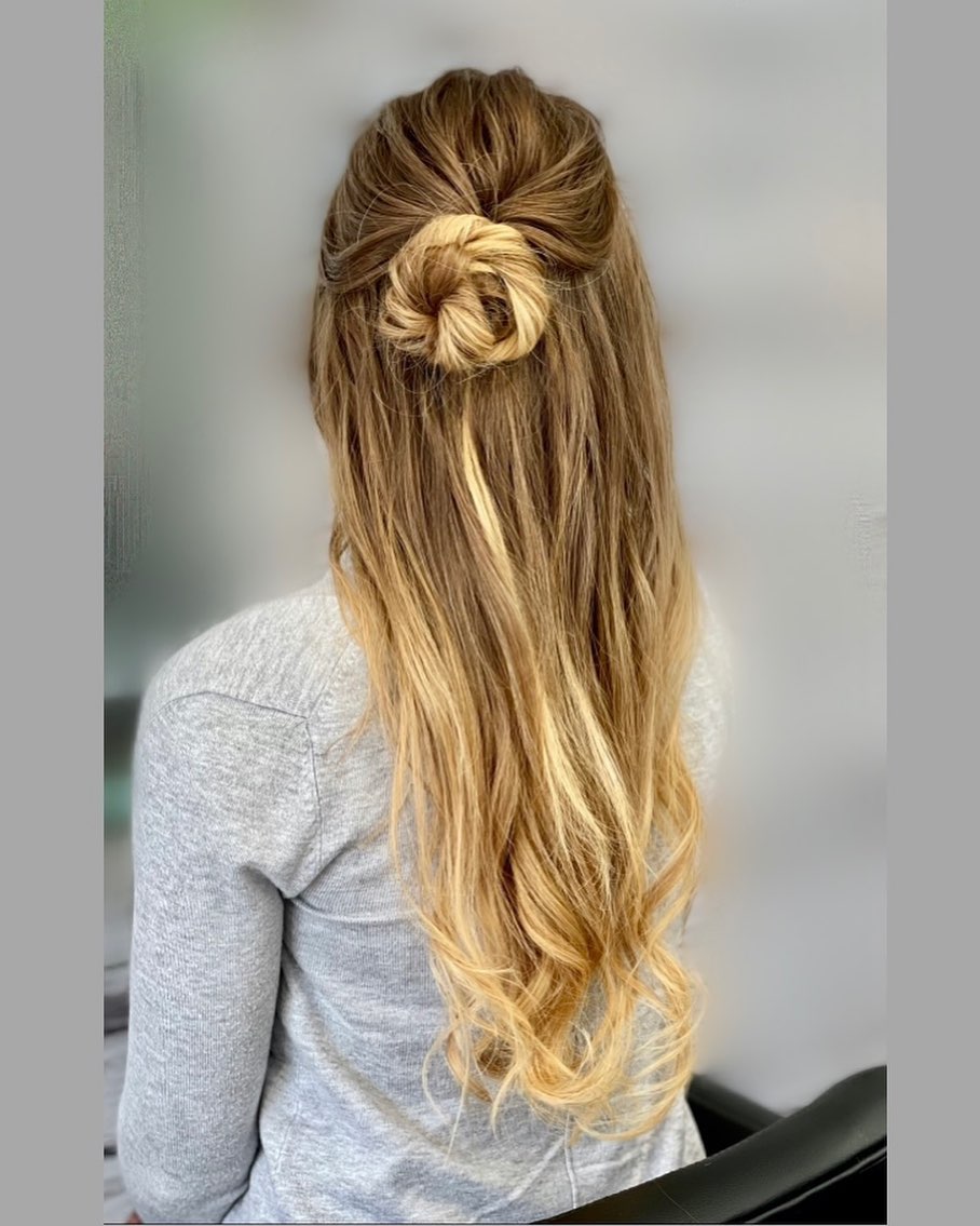 Sunrise Swirl Bun Hairstyle