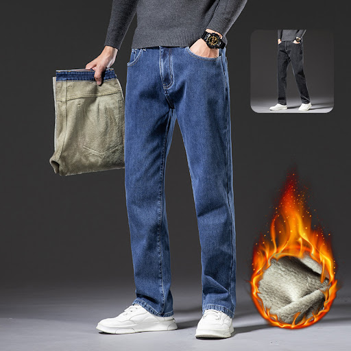 Title 4, Mens Loose Straight Mid-rise Stretch Casual Je...