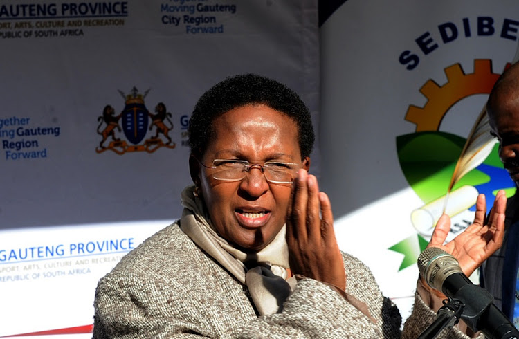 Gauteng sport, arts and culture MEC Faith Mazibuko