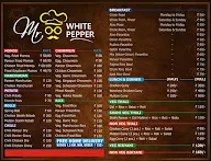 Mr White Pepper menu 1