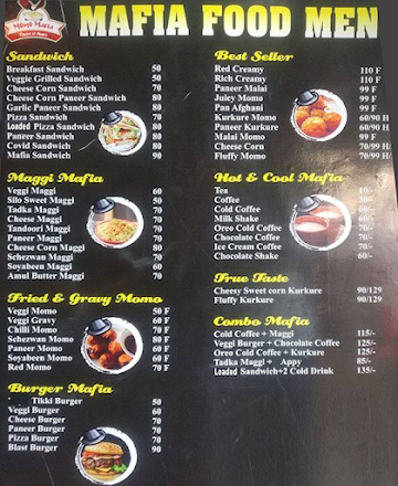 Momo Mafia menu 