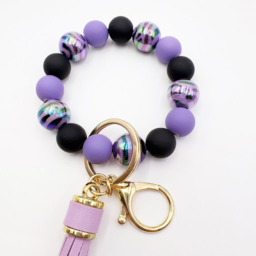 Title 5, Handmade beaded bracelet tassel key chain, a st...