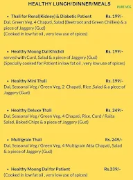 Founding Healthy Food menu 1