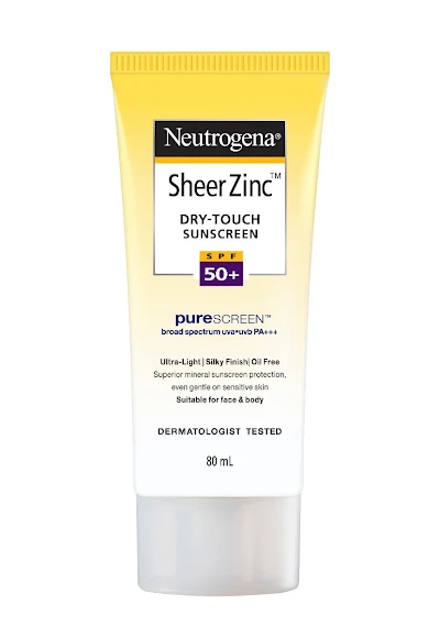 Neutrogena Sheer Zinc Dry Touch Sunscreen Cream Spf 80 Ml