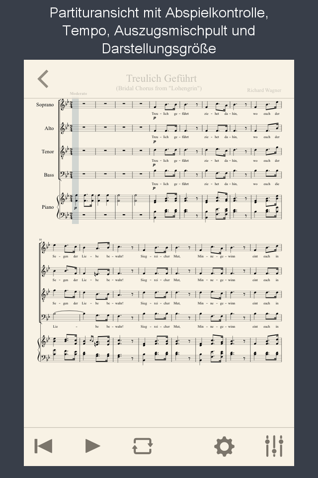 Android application MuseScore: sheet music screenshort