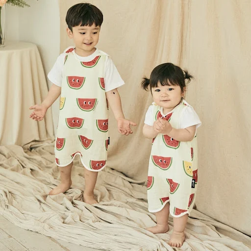 Túi ngủ mùa hè chất xô thoáng mát cho bé Rototo Bebe họa tiết dưa hấu_ALADDIN