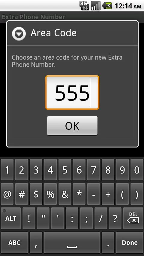 Extra Phone Line Screen 3