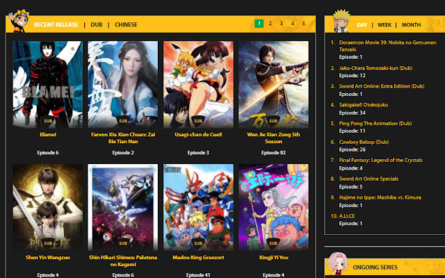 Animesuge - Download and Watch Anime Online chrome extension