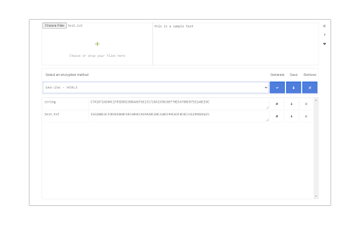 Secure Hash Generator