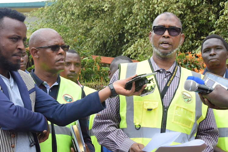 Engineer Abdul Rashid of the Kenya Urban Roads Authority in Meru town.