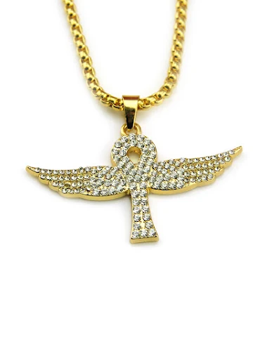 Golden Hip Hop Angel Wings Diamond - 3