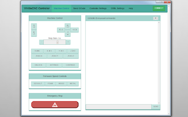 WhittleCNC Controller chrome extension