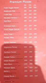 The D Pizza menu 3