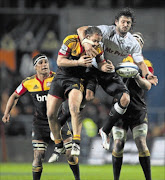 A BRIDGE TOO FAR: 
       Ryan Kankowski of the Sharks takes on the  Chiefs in the 
      
      
      
      
       Super Rugby final match at Waikato Stadium in Hamilton, 
      
       New Zealand. The  Chiefs won 37-6.   
       Photo: Gallo Images