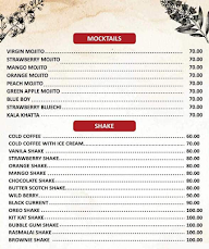 Retro Lounge menu 1