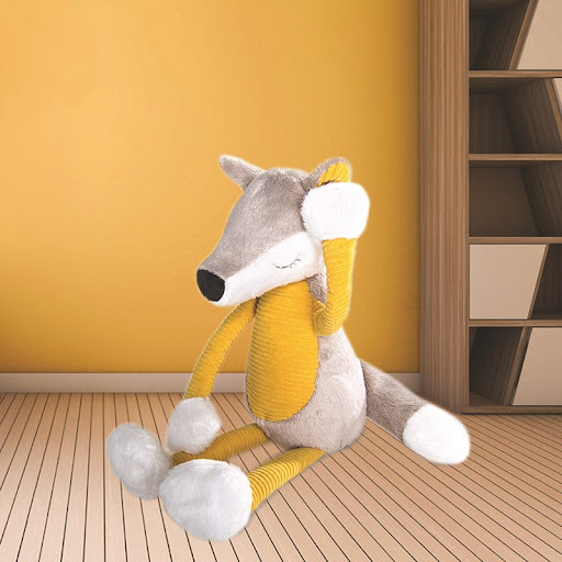 Title 3, Yellow fox doll perfect for kids. A soft and cu...