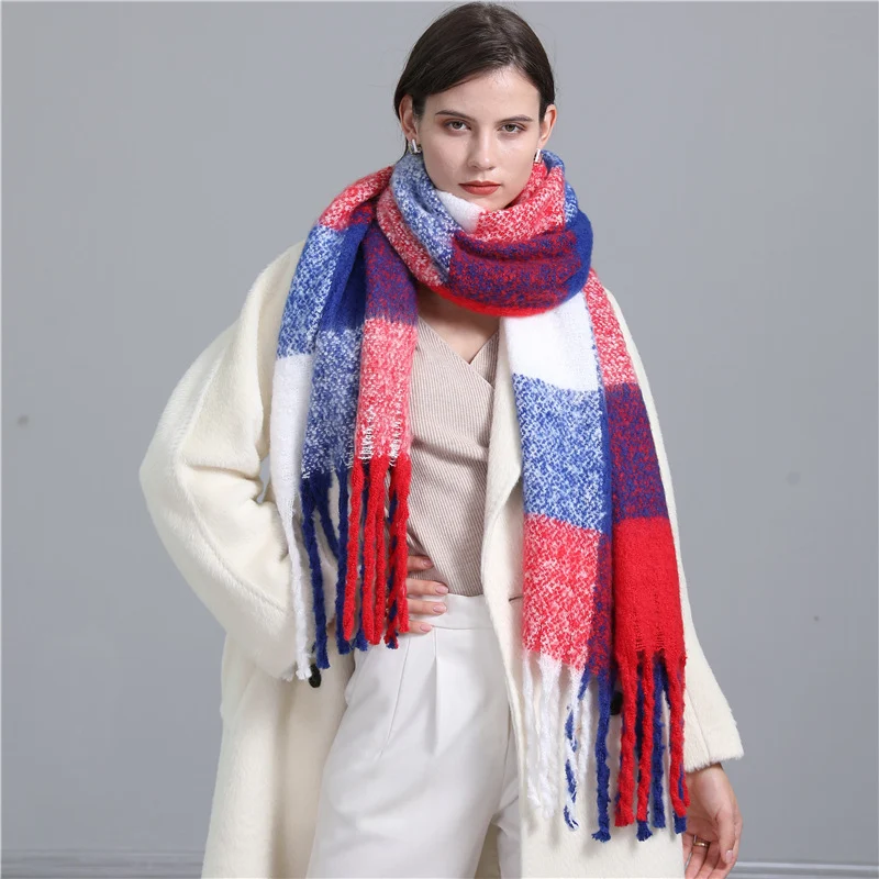 Bufanda térmica engrosada a la moda para mujer