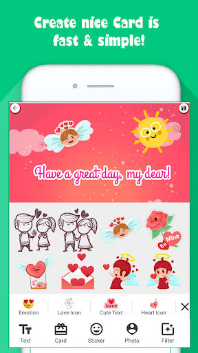 Screenshot Creative Card: Make greeting e