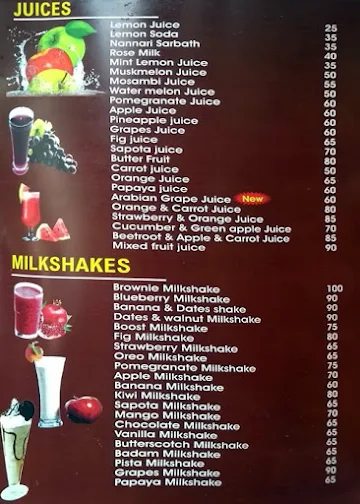 Heerthana Cafe menu 