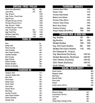 Yadav Dhaba menu 1