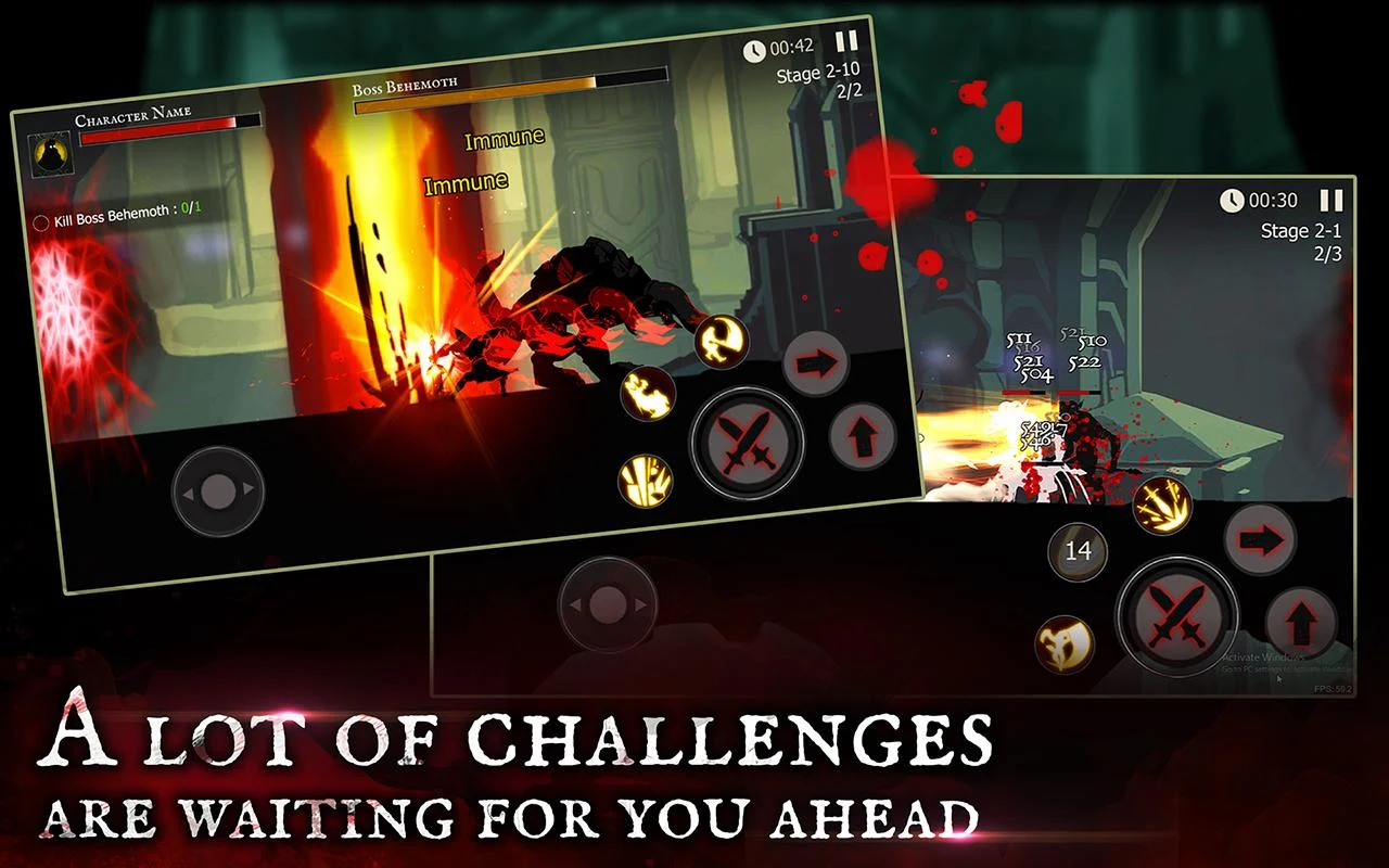  Shadow of Death: Dark Knight - Stickman Fighting- ảnh chụp màn hình 