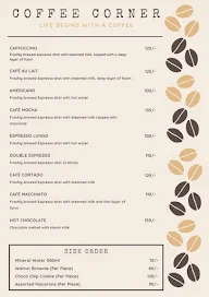 Thanco's Natural Ice Cream menu 1