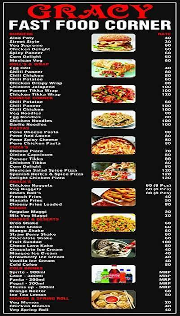 Red Chilli Cafe menu 