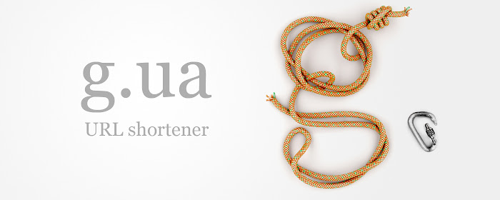 G.UA url shortener marquee promo image