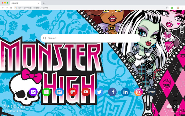 Monster High New Tabs HD Fiction Themes