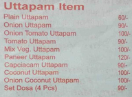 Dosa Point menu 3