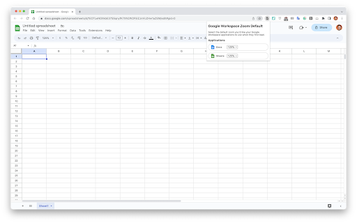 Google Workspace Zoom Default