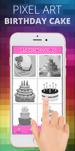 Birthday Cake Pixel Coloring By Number
