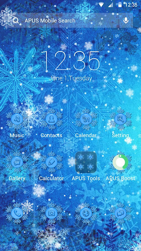 Frozen theme for APUS