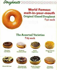 Krispy Kreme menu 1