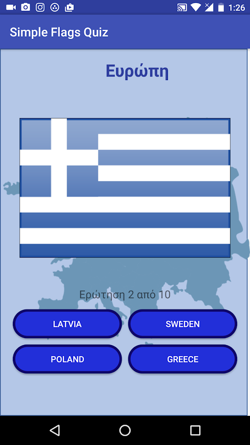   Simple Flags Quiz - στιγμιότυπο οθόνης 