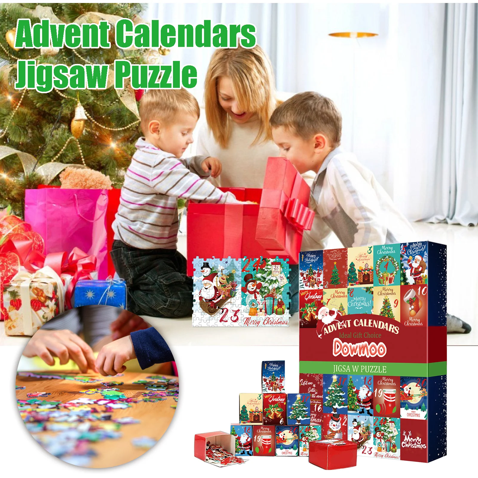 Title 5, Creatieve Kerst Adventskalender Puzzelspeelgoed...